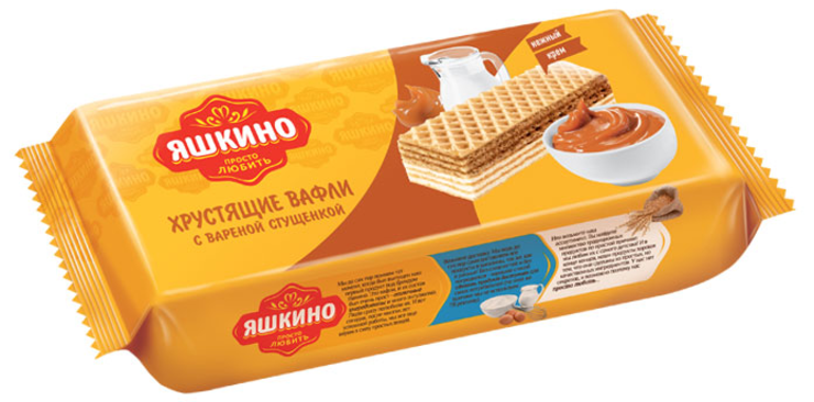 вафли вареная сгущенка 300г (яшкино) (15)