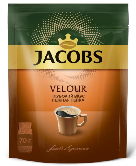 кофе натуральный растворимый порошкообразный monarch velour 70г х 12