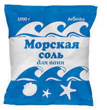 соль д/ванн aromika морская натуральная 1000г