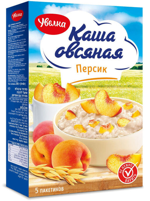 каша овсяная с персиком 0,04*5(6)