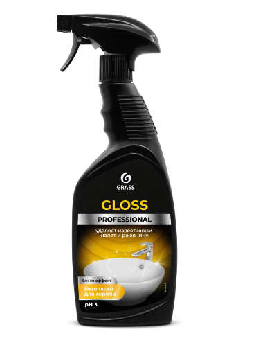 чистящее средство для сан узлов grass prof gloss 600мл