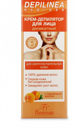 крем-депилятор д/лица деликатный 50мл floresan ф-502
