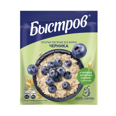 хлопья быстров черника 40г