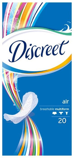 ежедневные гигиенические прокладки discreet air multiform single, 20 шт