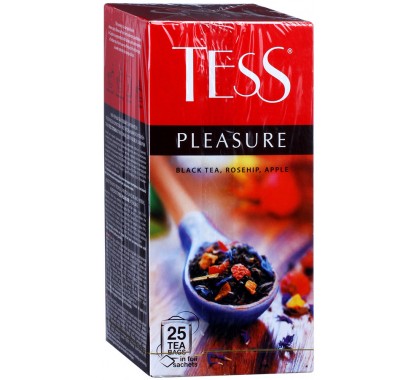 тесс 25пак плэжа 1,5гр*10шт чай пай черн