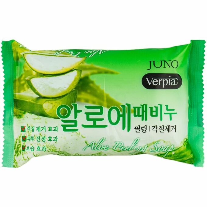 мыло-пилинг verpia для лица и тела с экстрактом алоэ 150г