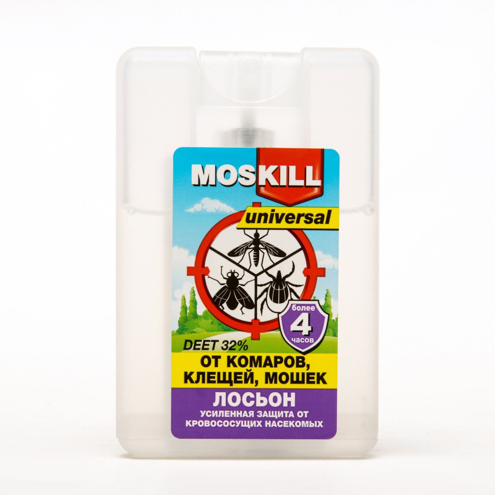 москилл лосьон универсал от комаров и клещей (спрей) 20мл new