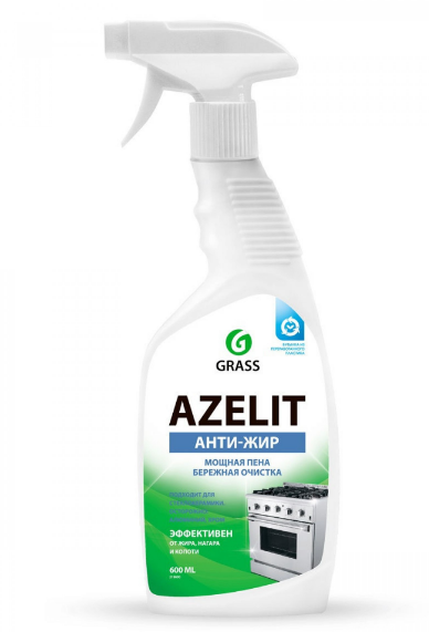 cредство чистящее д/кухни 600мл казан grass azelit 
