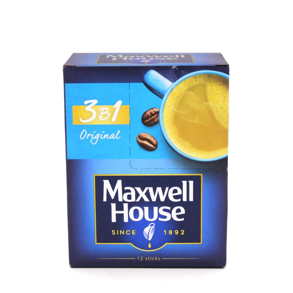 кофе растворимый maxwell house 3в1 12 пакетиков 14г