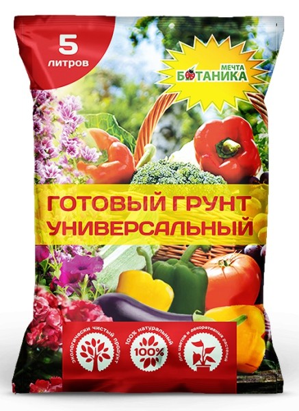 мечта ботаника грунт универсальный 5л. агроснабритейл