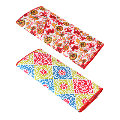 by рыжий салфетка для сушки посуды из микрофибры, 38x50см, 210г/кв.м, 2 дизайна