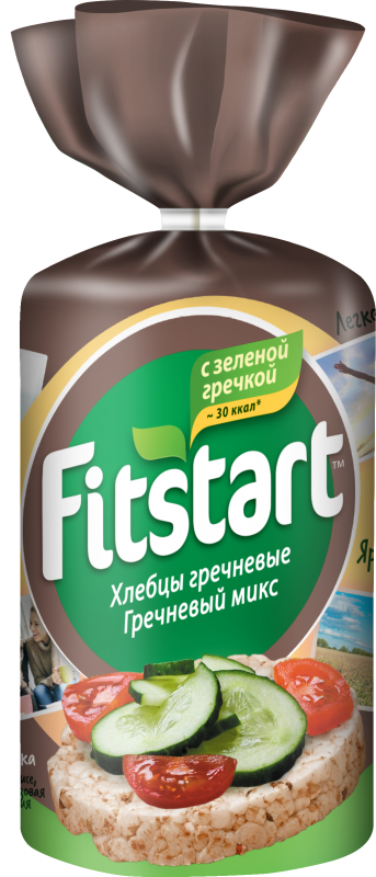 хлебцы fitstart гречневые гречневый микс 90г
