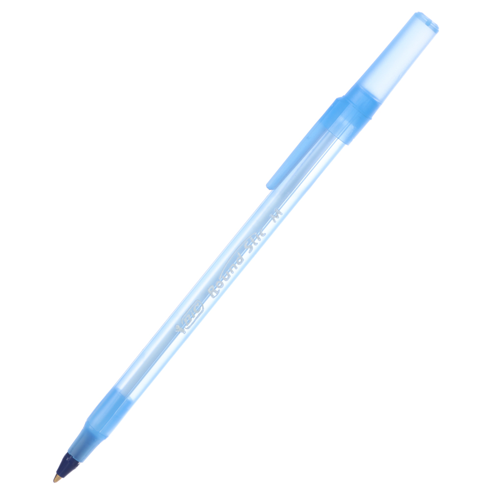 ручка шариковая синяя bic раунд стик 0,32мм
