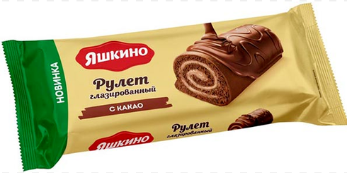 рулет глазир яшкино с какао 200г