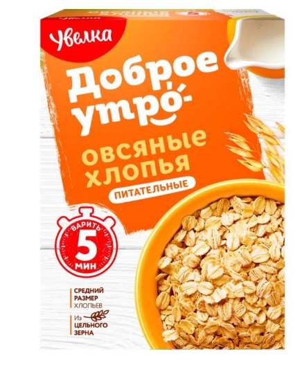хлопья овсяные питательные 0,4кг