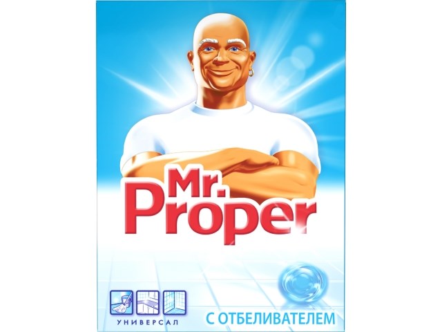 универсальный моющий порошок для уборки mr proper, 400г в ассортименте