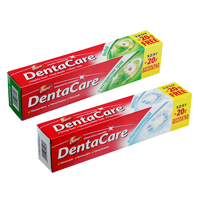 зубная паста dabur denta care с экстрактом трав/отбеливающая, 145 г