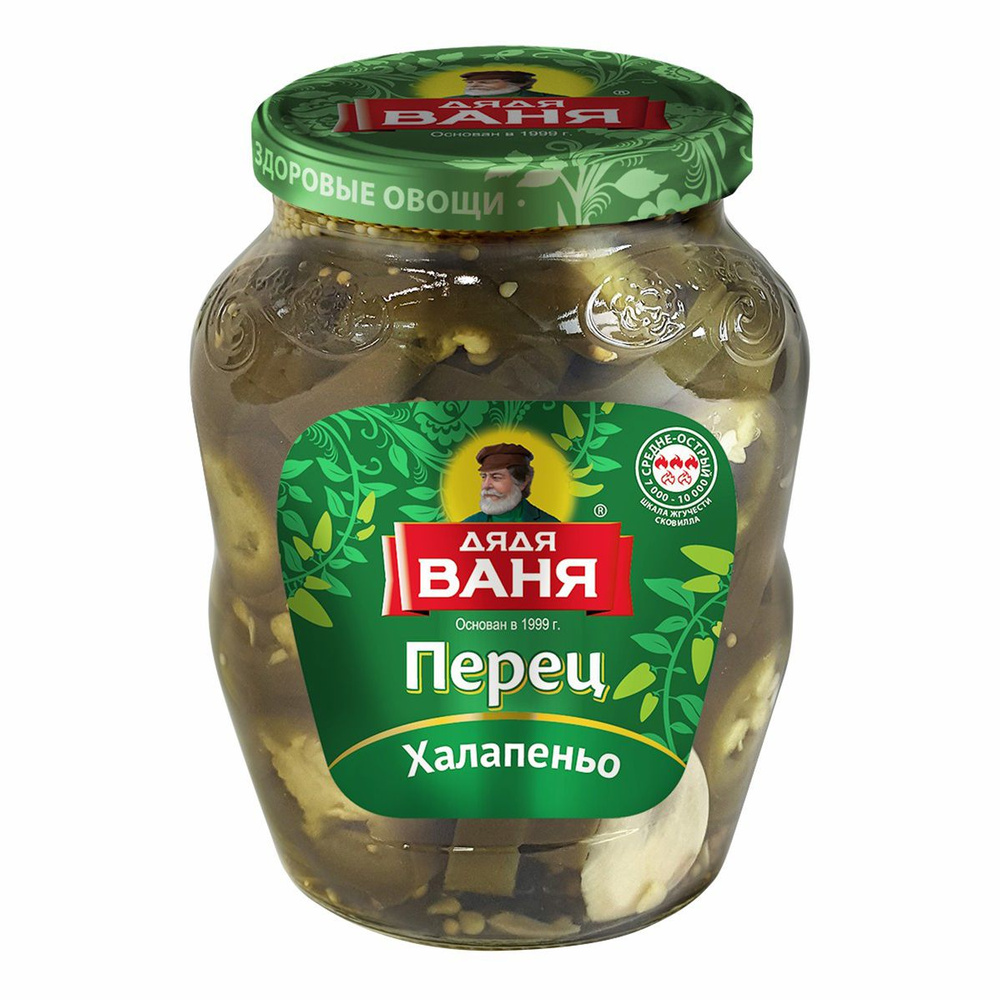 перец дядя ваня халапеньо нарезанный 350г