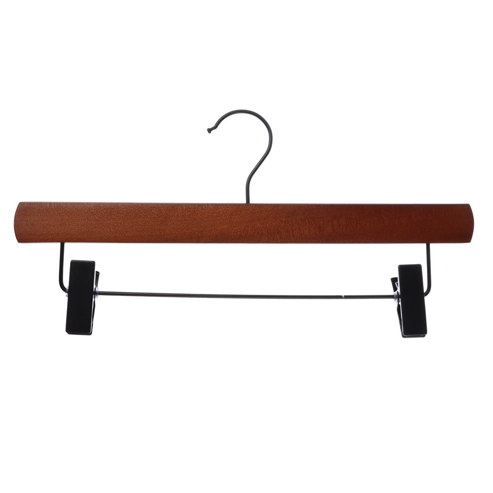 вешалка деревянная для юбок и брюк с клипсами 32см ренуар черн металл vetta