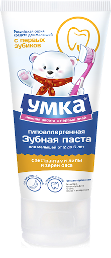 зубная паста детская умка банан/кремовая/от 0 до 3 лет, 65 г
