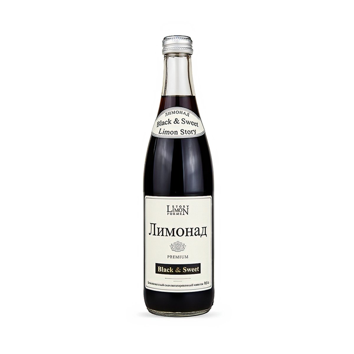 напиток limon story 0,5л black & sweet ст\б
