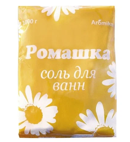 соль д/ванн aromika детская ромашка 1000г
