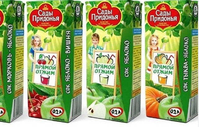 нектар сады придонья в ассортименте 0,2л