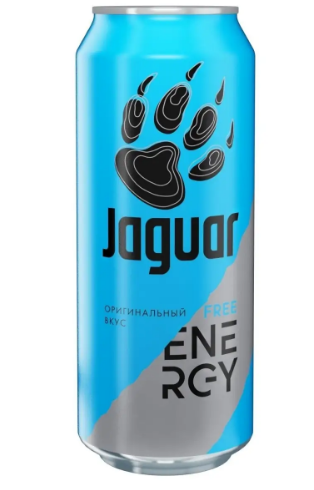 энергетический напиток jaguar free 0,5л