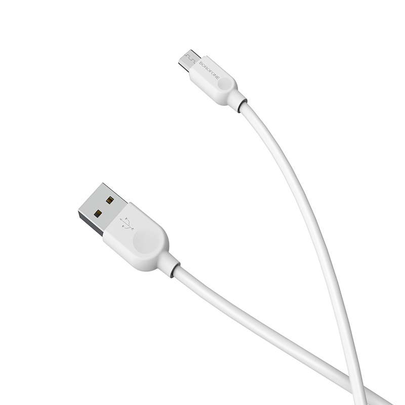 кабель borofone microusb bx-14 1m white