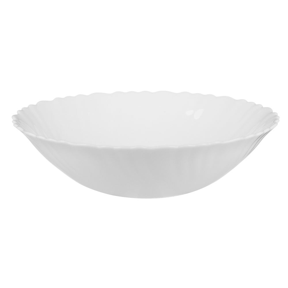 салатник millimi бьянко плюс опаловое стекло, 19см/700мл