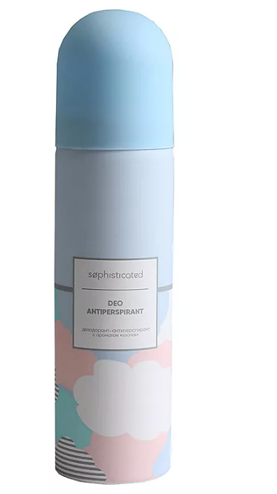 дезодорант-антиперспирант sophisticated спрей с ароматом хлопок 150мл