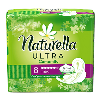 naturella ultra camomile maxi single, 8 шт 