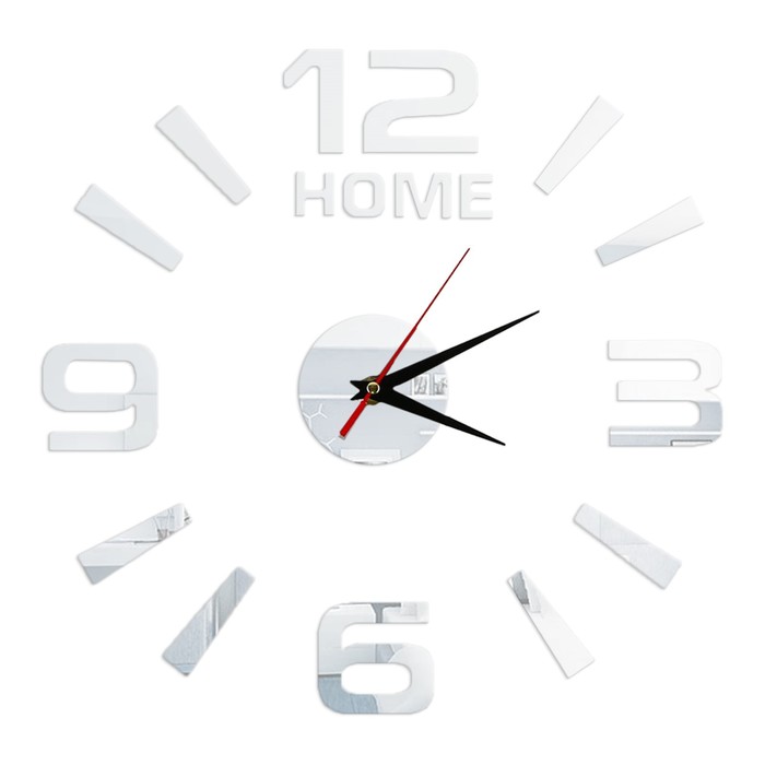интерьерные часы-наклейка home 60х60 см