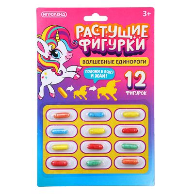 растущие фигурки пенорезина 15х23см 4 дизайна