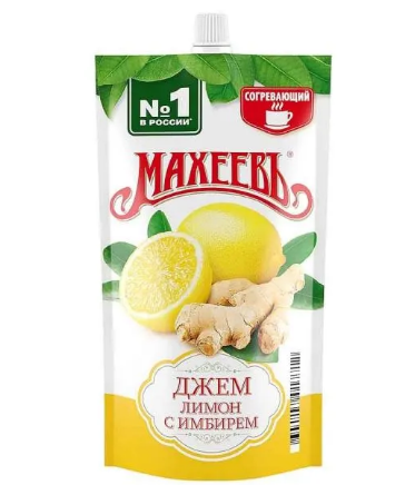 джем махеевъ лимон с имбирем 300г