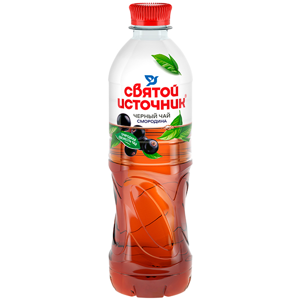 напиток святой источник черный чай смородина 0,5л