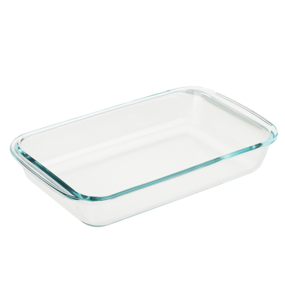 форма для запекания жаропрочная прямоугольная, с ручками стекло 29,5x17,4x5см 1.6л satoshi