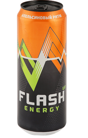 напиток энергетический flash up energy апельсин ж/б 0,45л