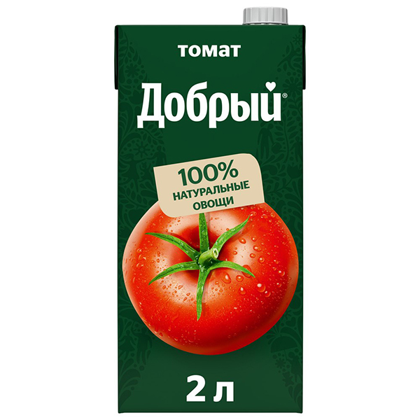 напиток сокосодержащий добрый томат без сахара 2л