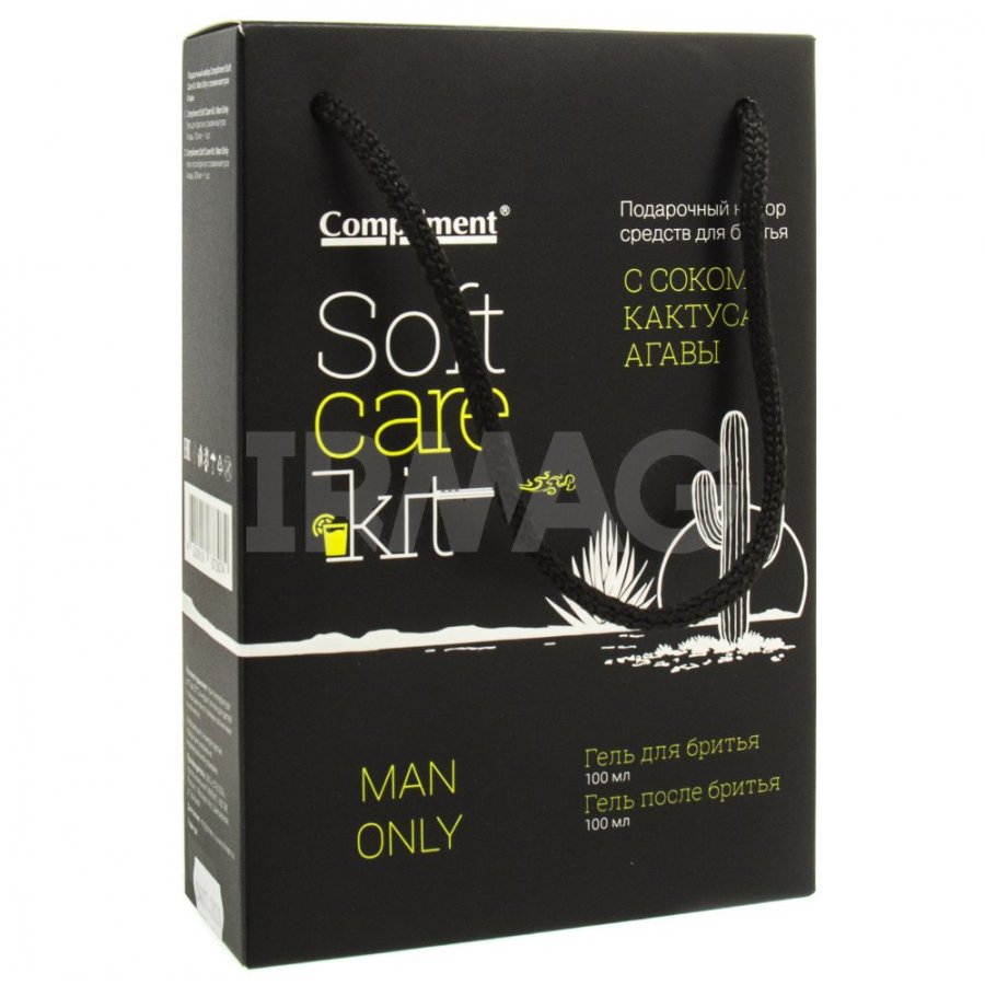 пн ф. compliment soft care kit.man only №1292 (гель д/бр100мл+гель п/бр100мл)