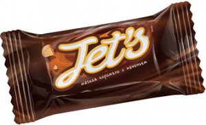 конфета с корп. на карам. осн. гл. jet`s с печеньем