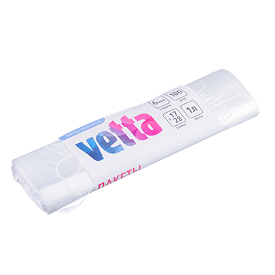 пакеты для завтрака 100шт vetta, 1 л, 17х28см, флексопечать