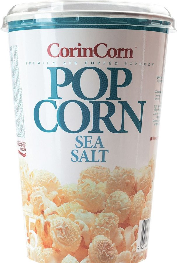 попкорн готовый вкус соль стакан corin corn 45г