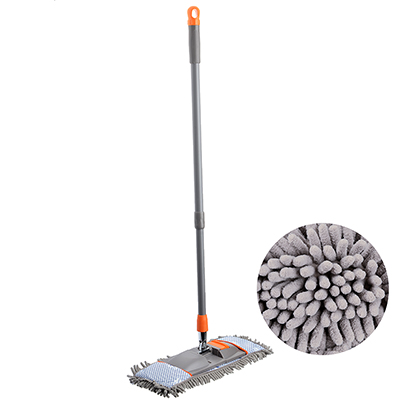 швабра с насадкой by chenille 44x15см, телескоп ручка 83-126см