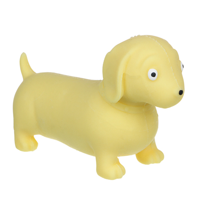 игроленд игрушка антистресс растягушка "собачка", tpr, песок, 11х7,5см, 4 цвета