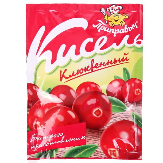 кисель быстрого приготовления приправыч клюквенный 110г