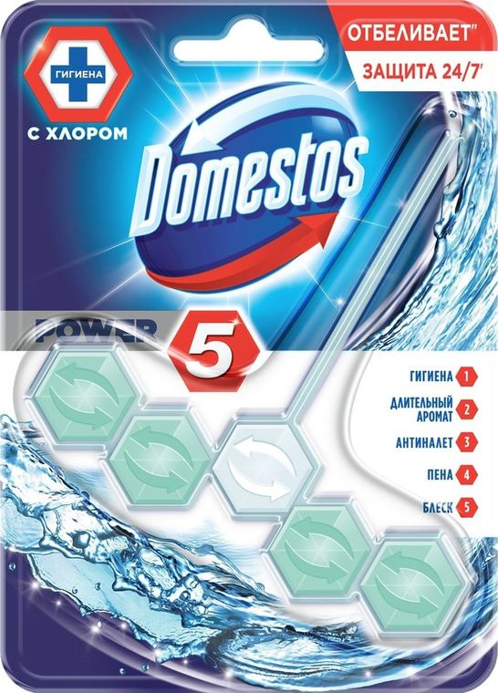 блок для туалета domestos, 55 г в ассортименте