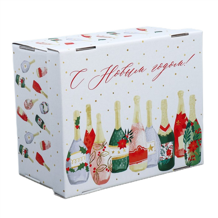 складная коробка шампанское 31,2х25,6х16,1см