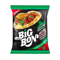 лапша bigbon курица + соус со вкусом спелых томатов и кинзы 75г