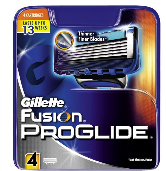 кассеты fusion proglide 4шт gillette